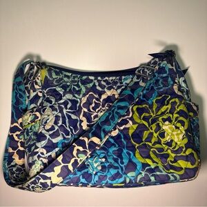Vera Bradley Navy Multi Floral Quilted Crossbody